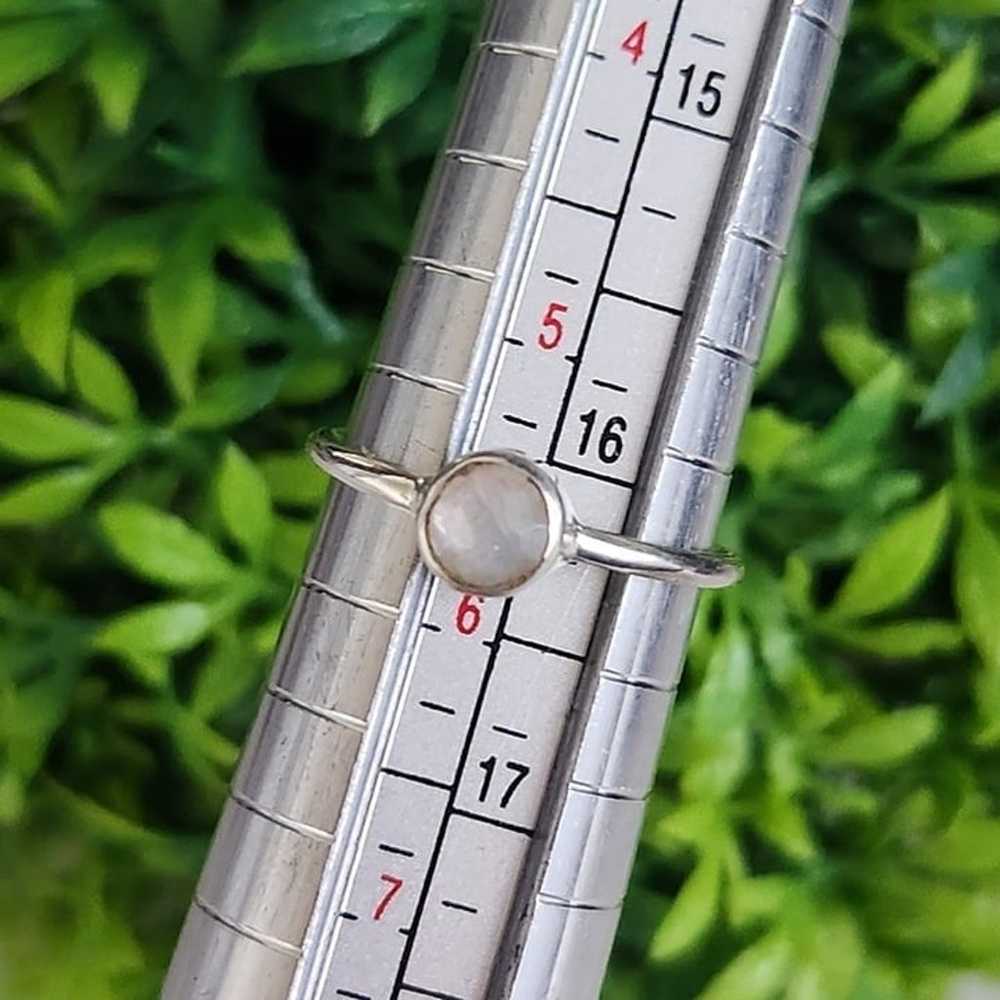 925 Sterling Silver Moonstone Ring - image 3