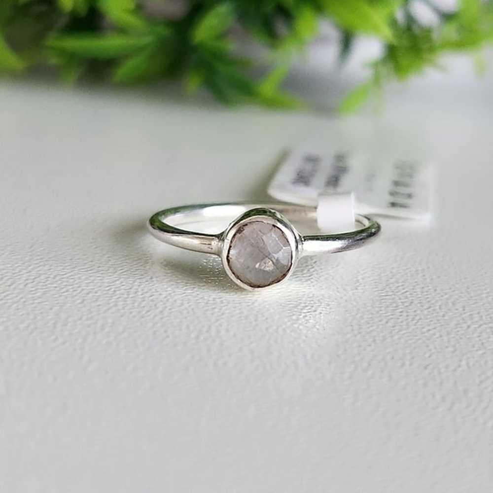 925 Sterling Silver Moonstone Ring - image 4