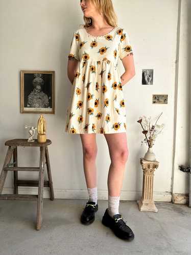 1990s Sunflower Dress (L/XL)