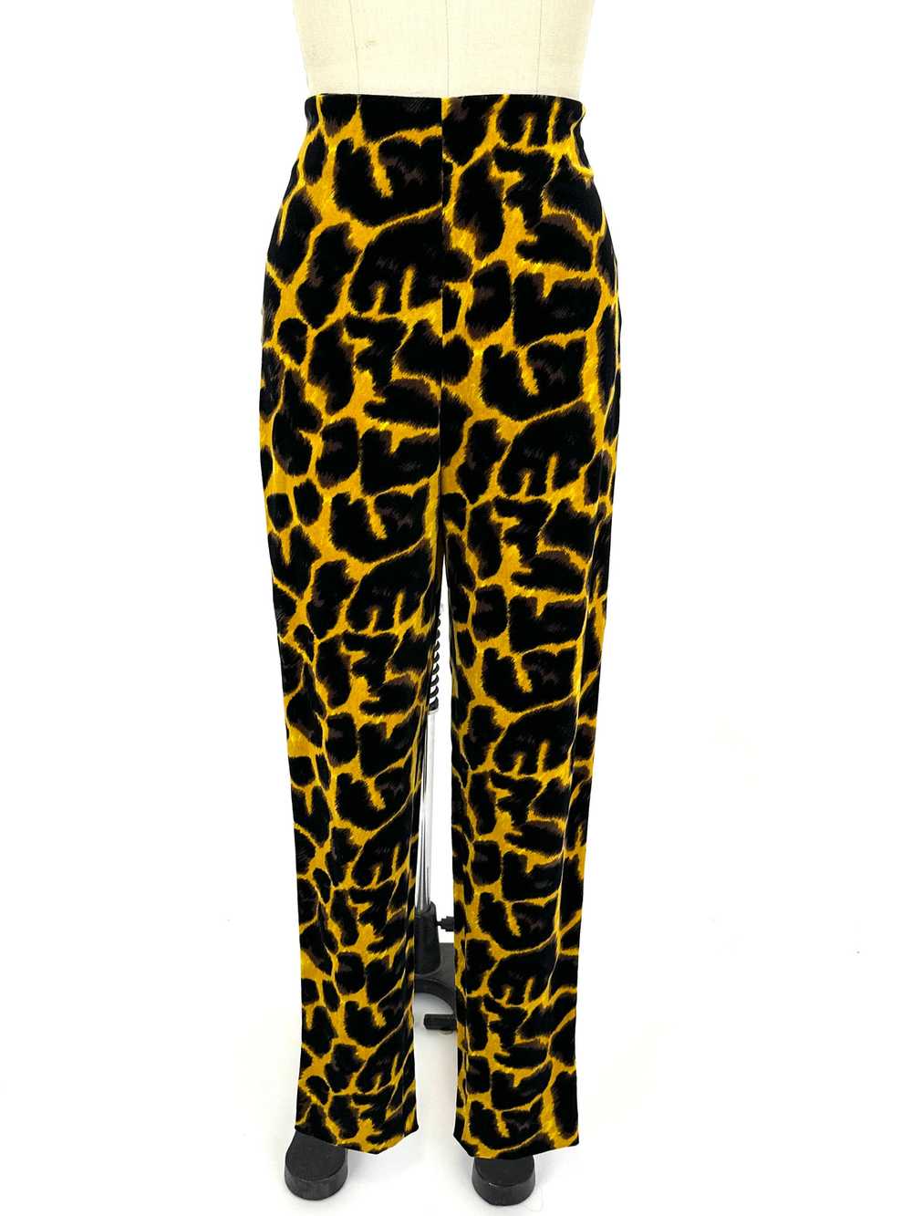 90s Istante Velour Cheetah Pants - image 2