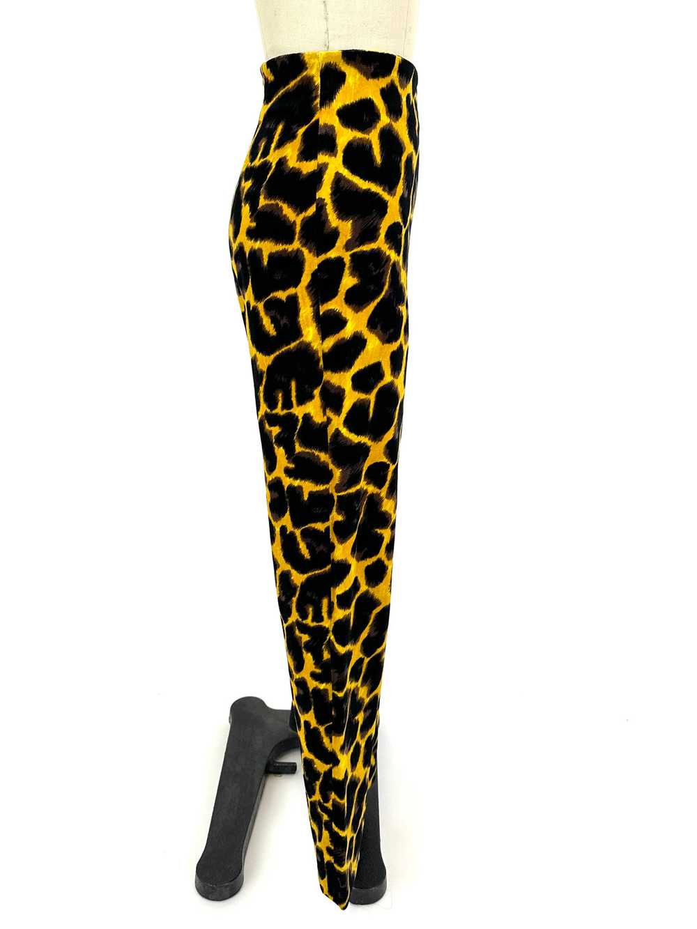 90s Istante Velour Cheetah Pants - image 3