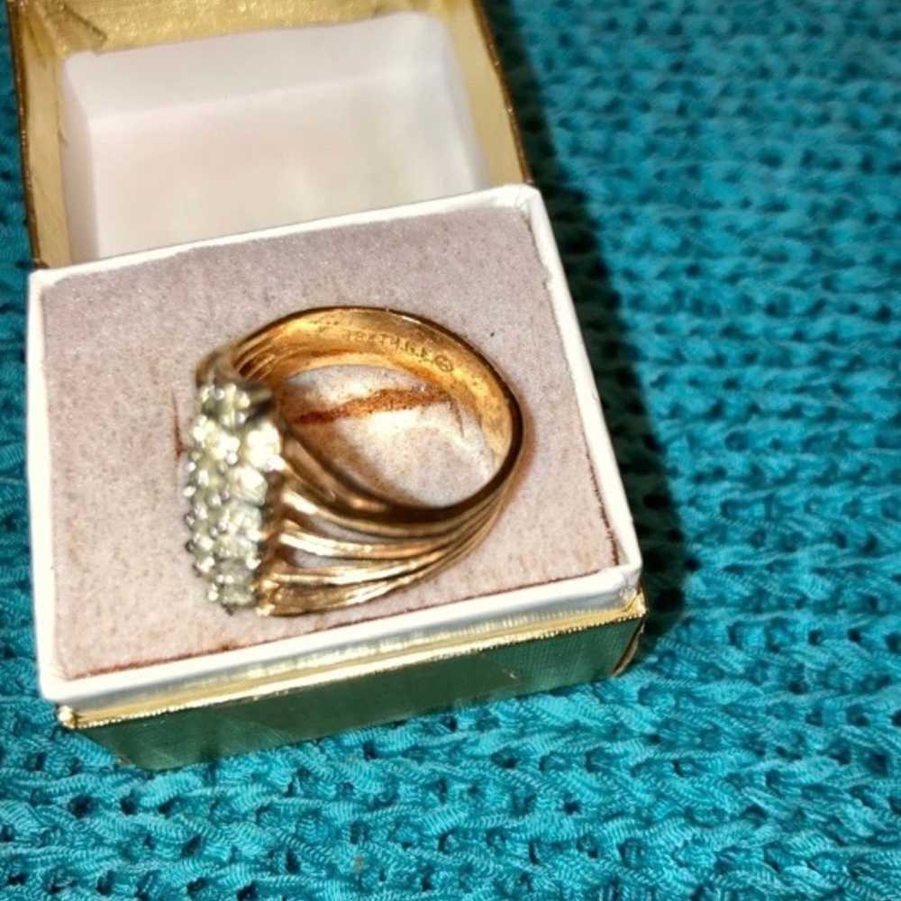 Vintage 18K gold plated ring <3 - image 6