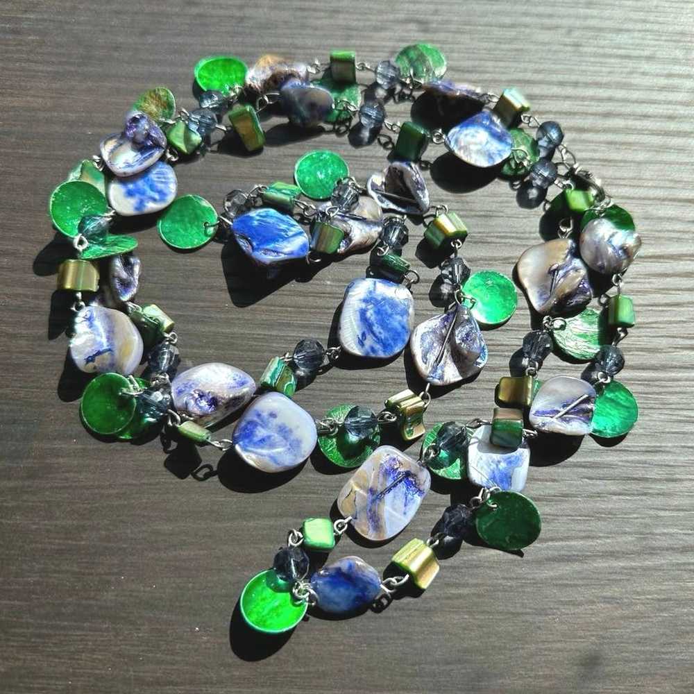 Vintage Abalone Shell Necklace - image 3