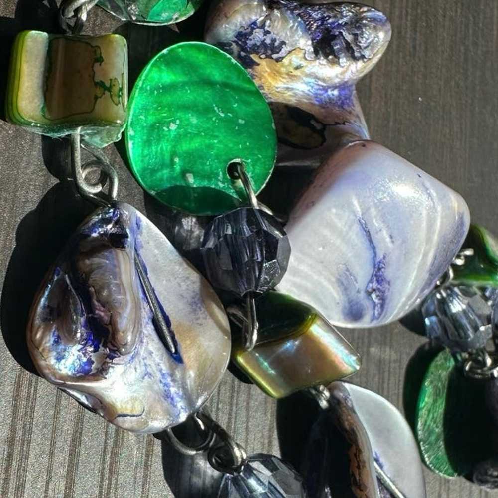 Vintage Abalone Shell Necklace - image 7