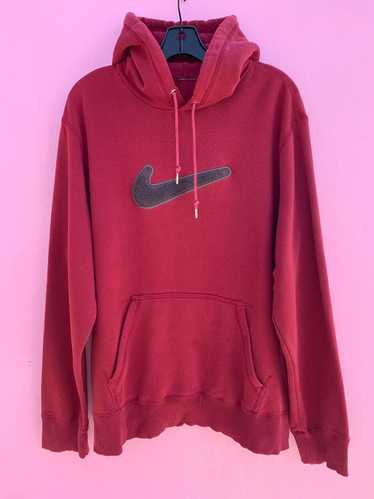 CHENILLE EMBROIDERED NIKE SWOOSH PULLOVER HOODED … - image 1
