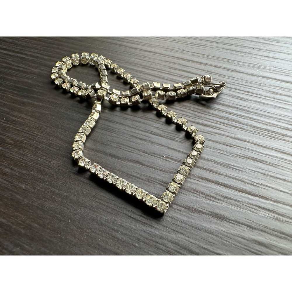 Vintage Sparkling Rhinestone Necklace - image 7