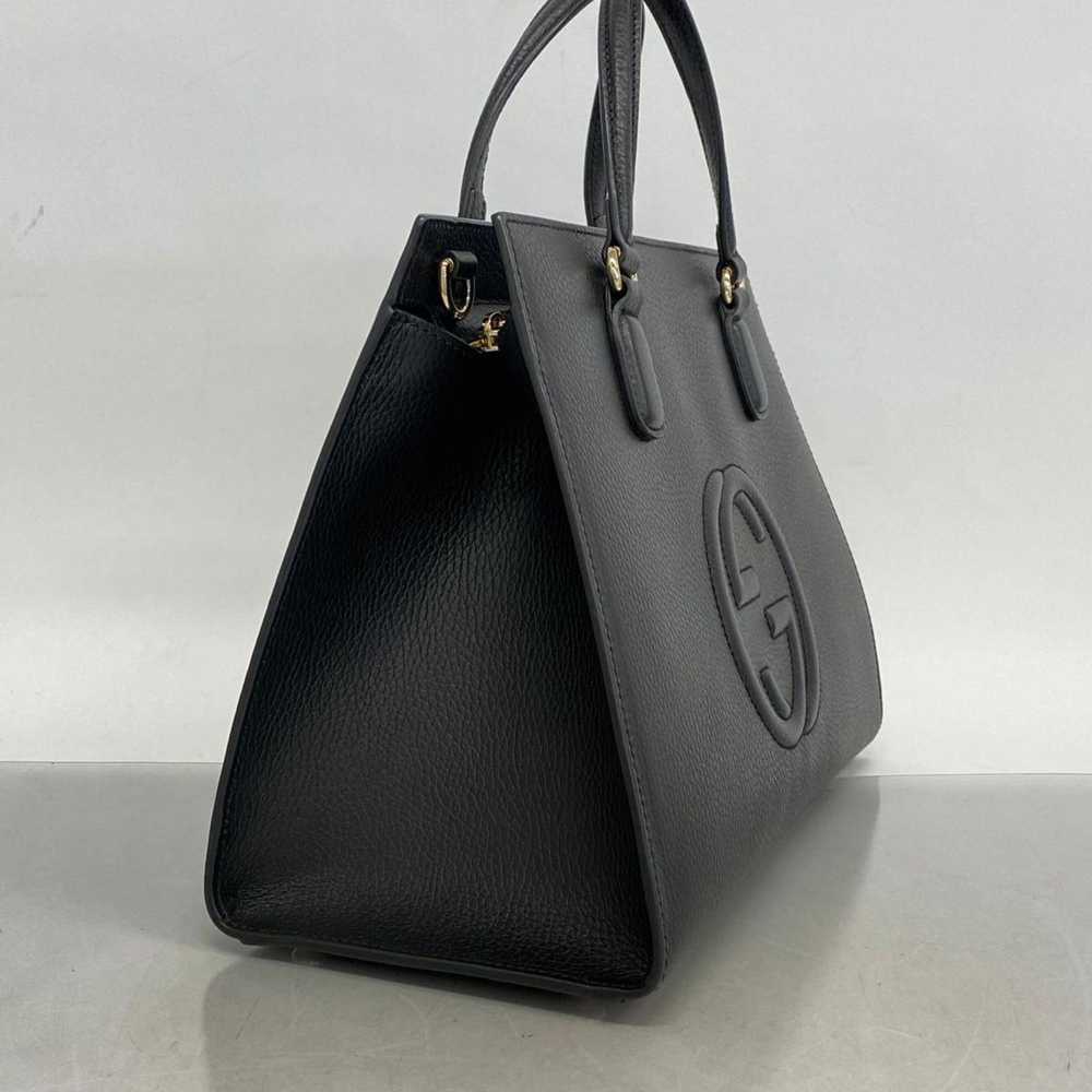 Gucci Gucci Soho Interlocking G Handbag 607721 Le… - image 2
