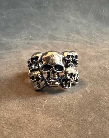 Sterling Silver × Streetwear × Vintage Skull Clus… - image 1
