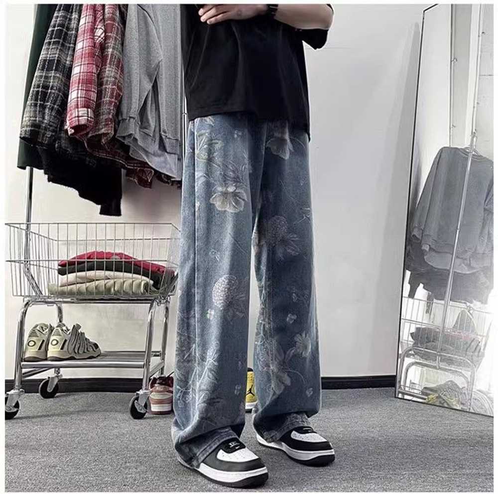 Japanese Brand × Jean × Streetwear Straight tube … - image 4