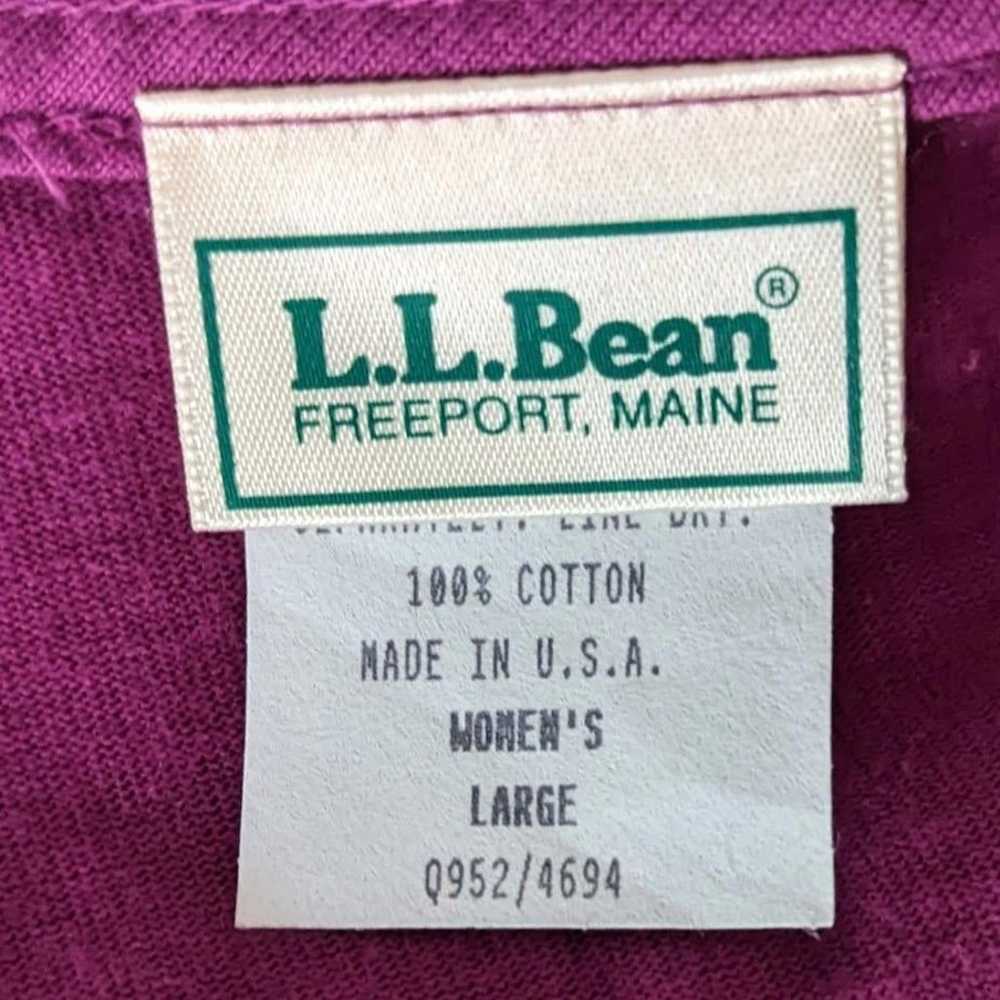 Vintage 90s LL Bean Jumper Dress Maxi Knit Sleeve… - image 5