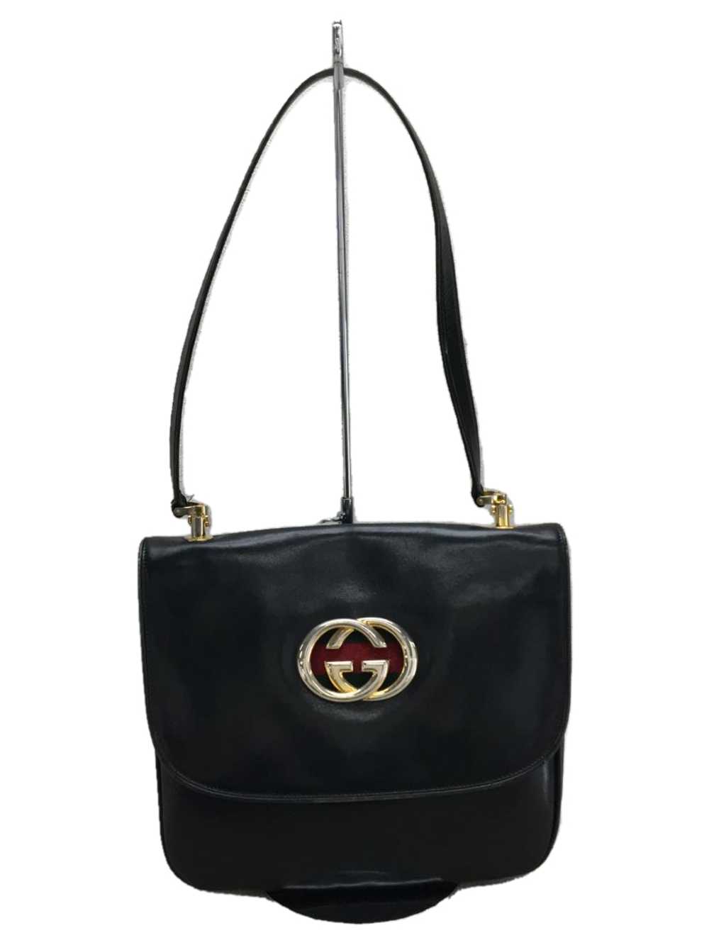 Gucci Shoulder Bag Leather Blk52808 Interlocking … - image 1