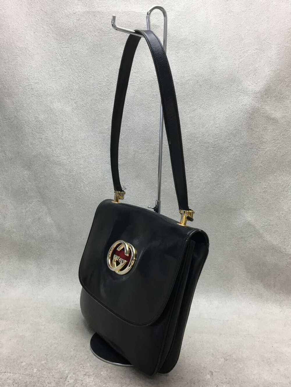 Gucci Shoulder Bag Leather Blk52808 Interlocking … - image 2