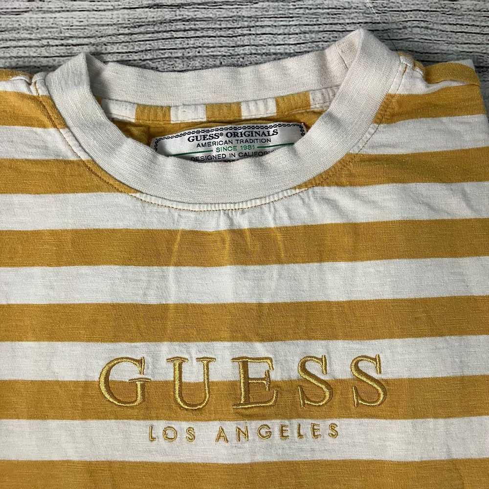 Guess Guess Los Angeles Embroidered Striped T-shi… - image 4