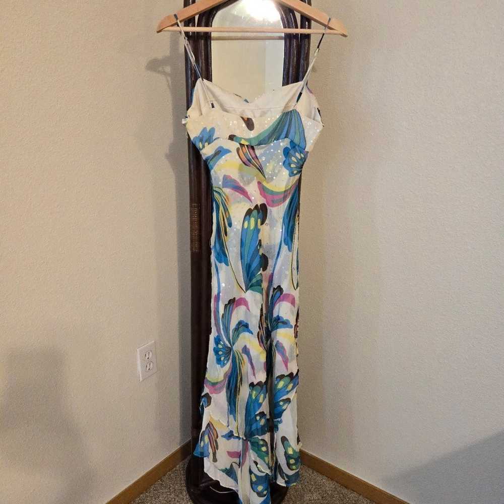 Bcbg y2k silk butterfly dress - image 4