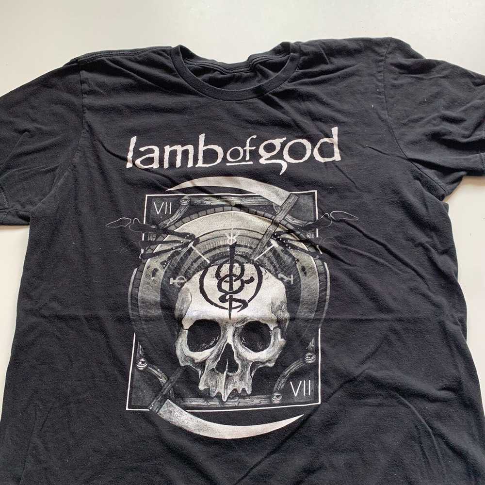 Band Tees × Vintage Vintage Y2K Lamb of God band … - image 2