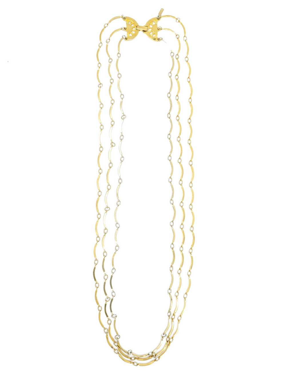 Yves Saint Laurent Three Strand Necklace - image 1