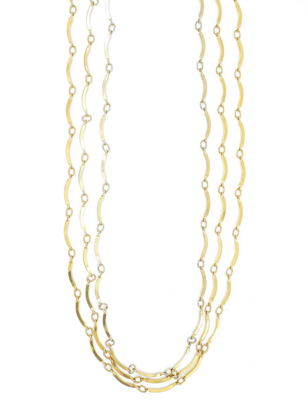 Yves Saint Laurent Three Strand Necklace - image 2