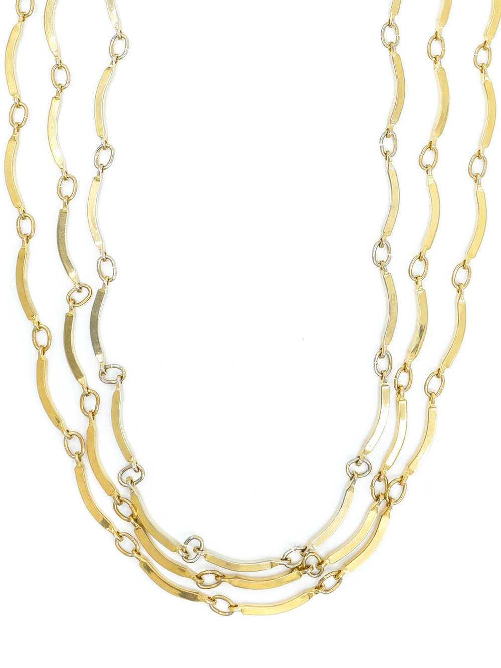 Yves Saint Laurent Three Strand Necklace - image 4
