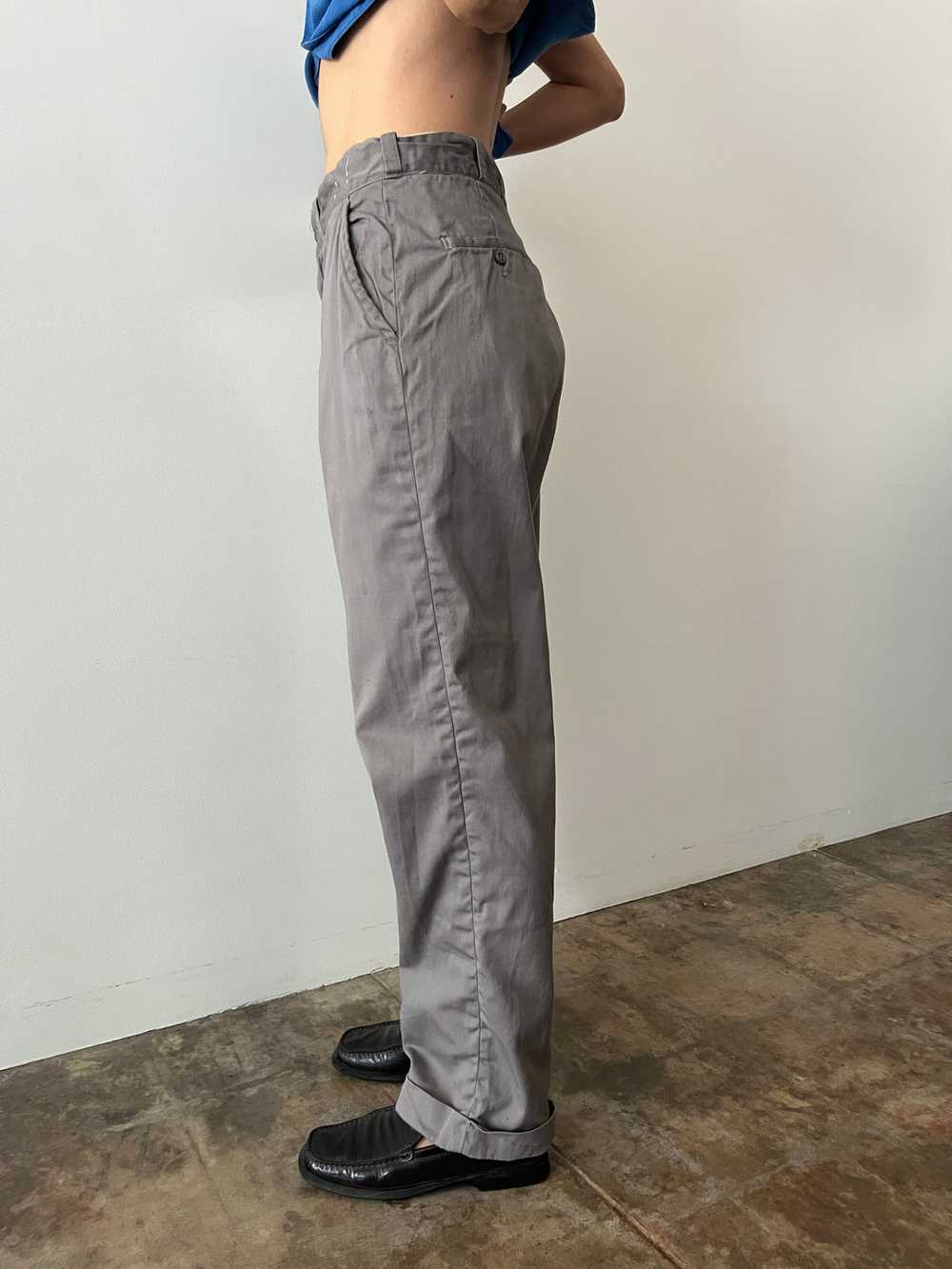 50s Grey Work Pants - image 4