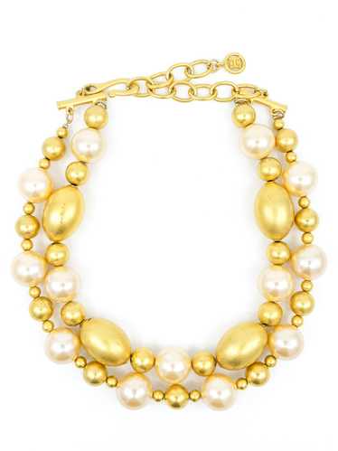 Givenchy Goldtone Beaded Choker