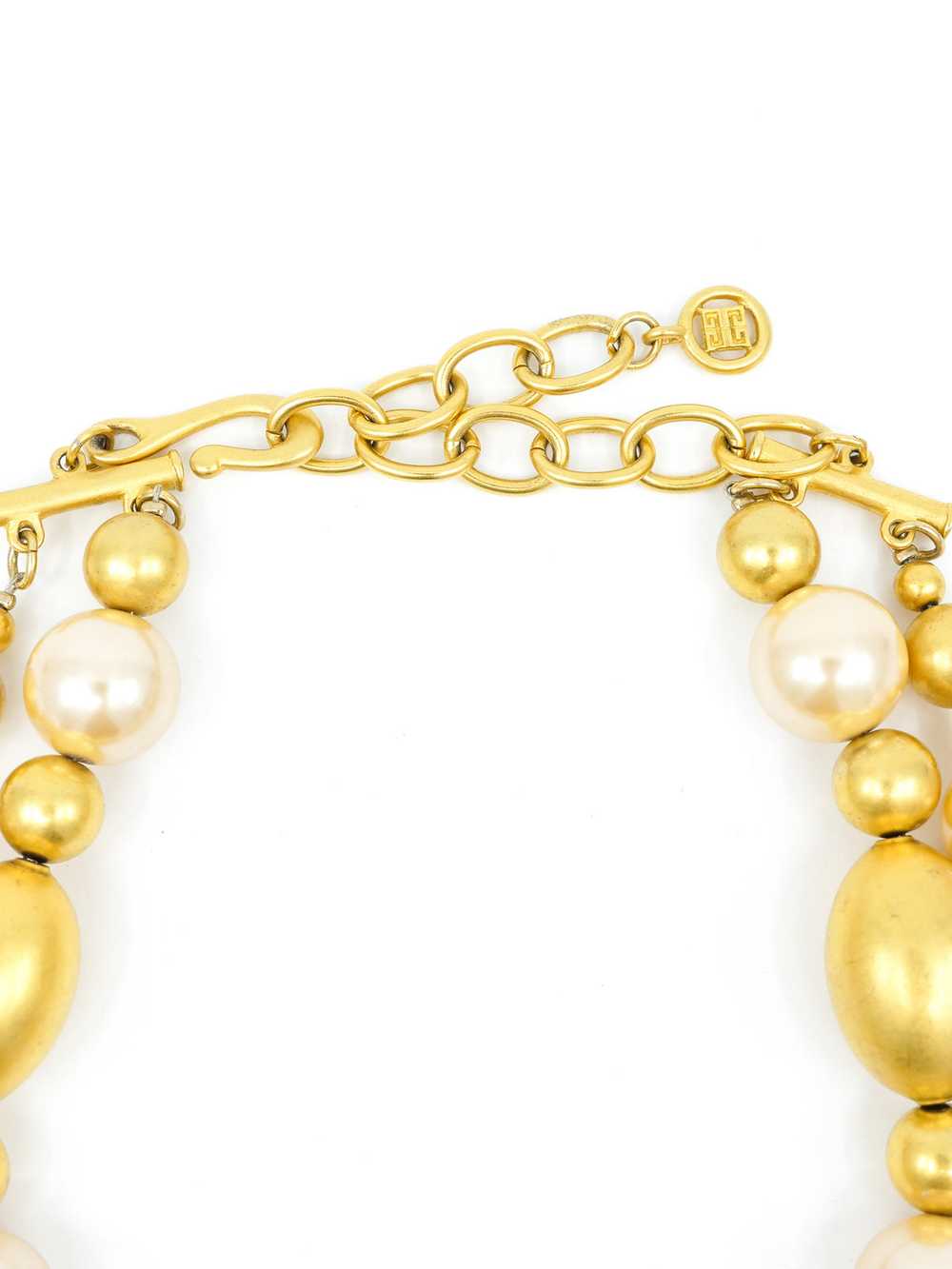 Givenchy Goldtone Beaded Choker - image 2