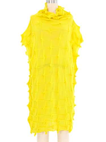 Issey Miyake Neon Textured Knit Dress - image 1
