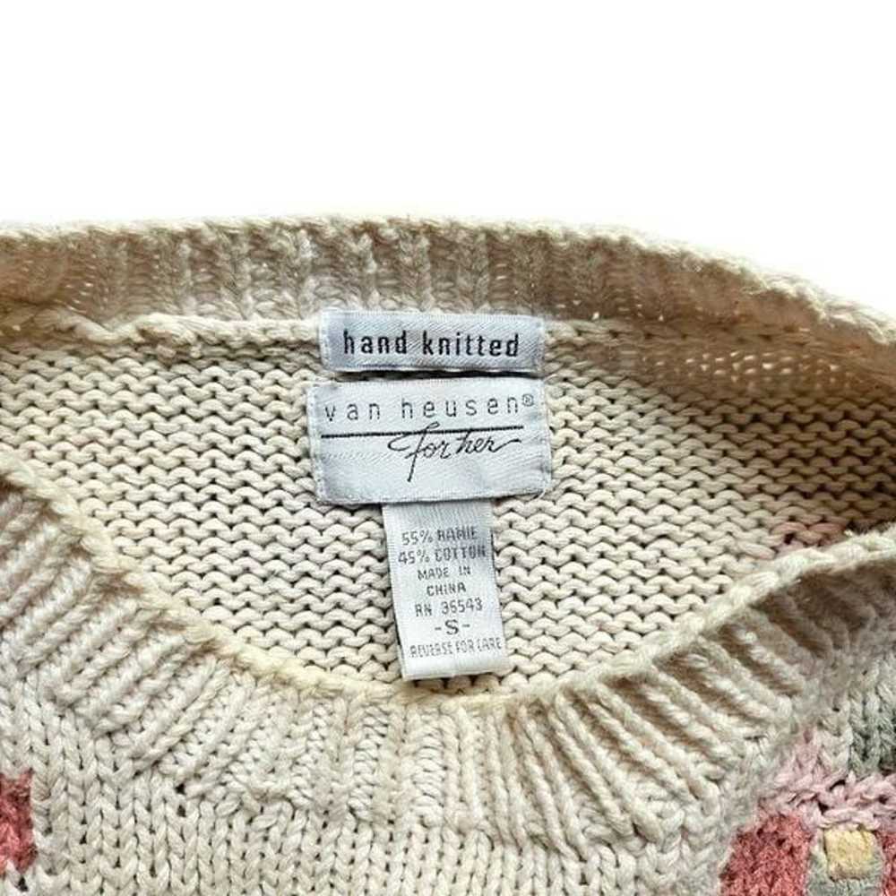 vintage hand knit cottagecore sweater - image 6