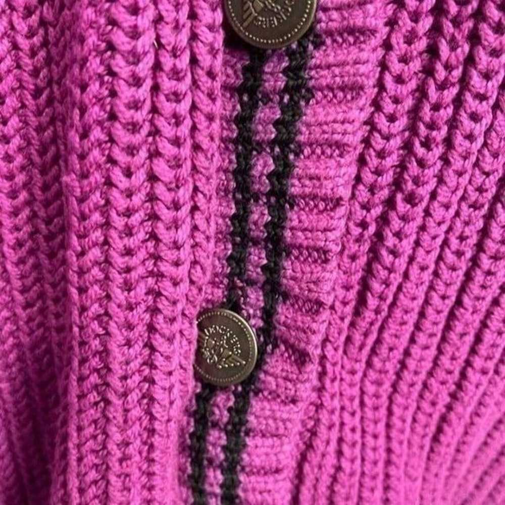 Dockers Vintage Purple Oversized Crochet Knit Lag… - image 5