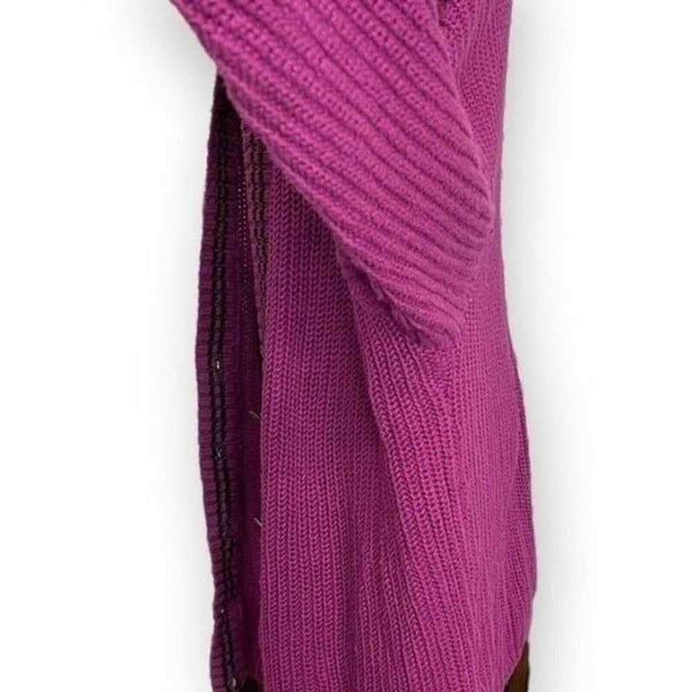 Dockers Vintage Purple Oversized Crochet Knit Lag… - image 8