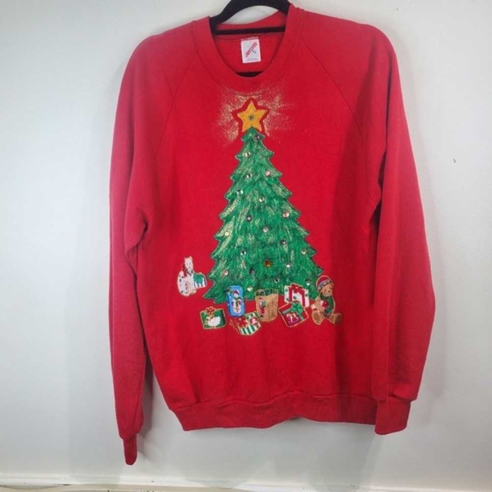 Jerzees 80s christmas sweater size xl - image 1