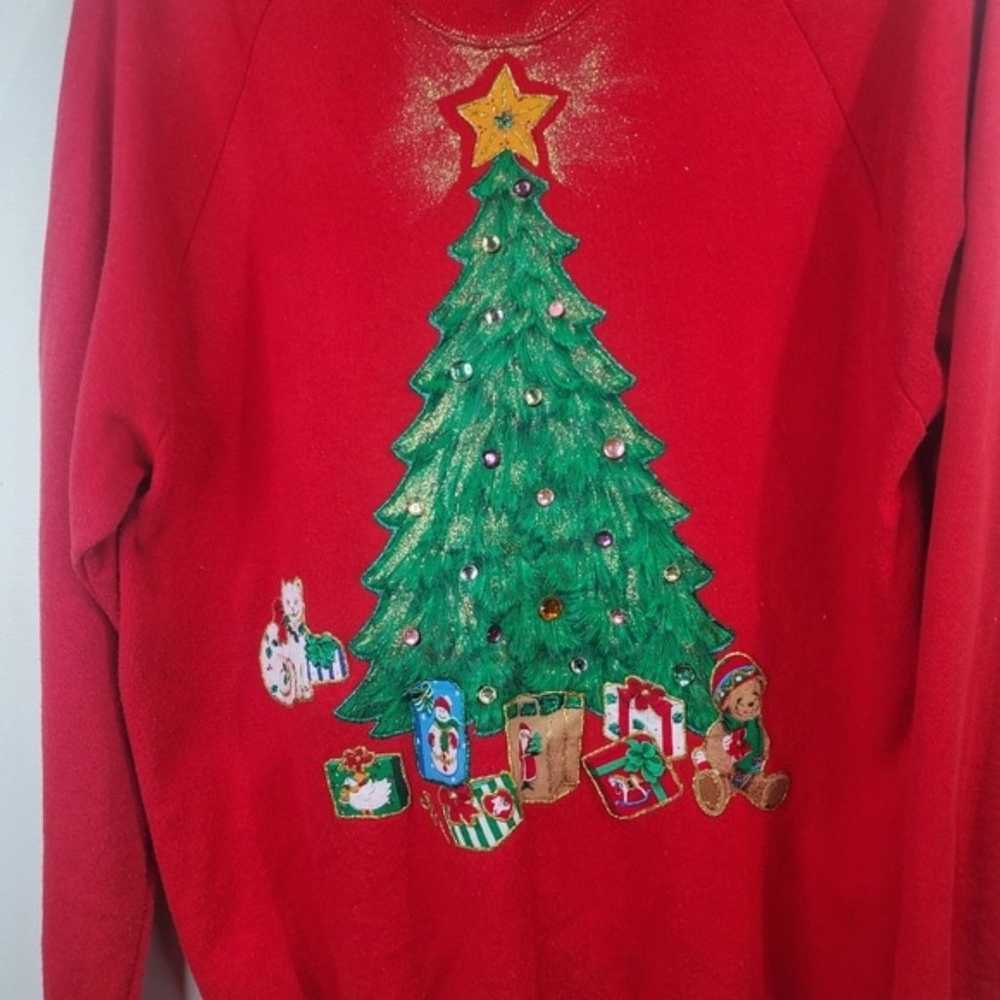 Jerzees 80s christmas sweater size xl - image 2