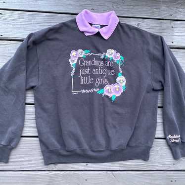 Vintage Hanes Sweater sweatshirt “Grandmas are ju… - image 1