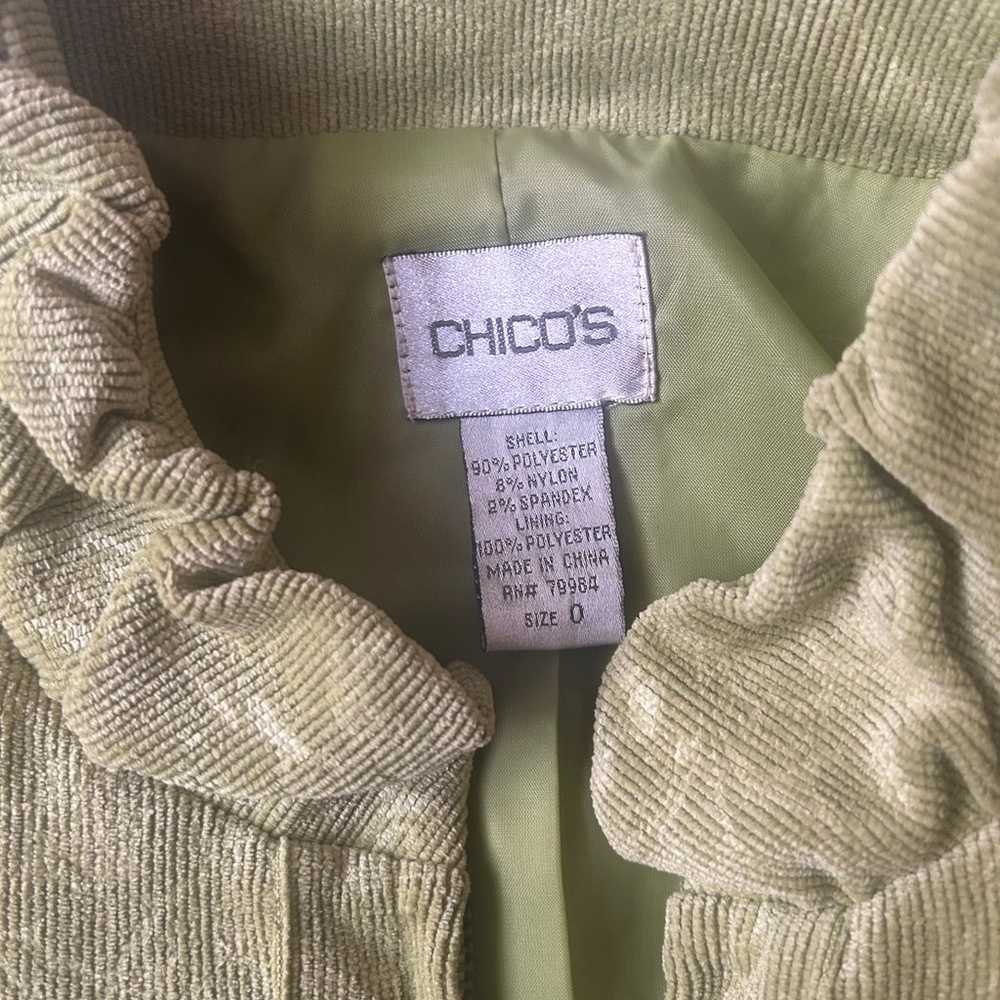 Lime green vintage Chico’s jacket - image 8