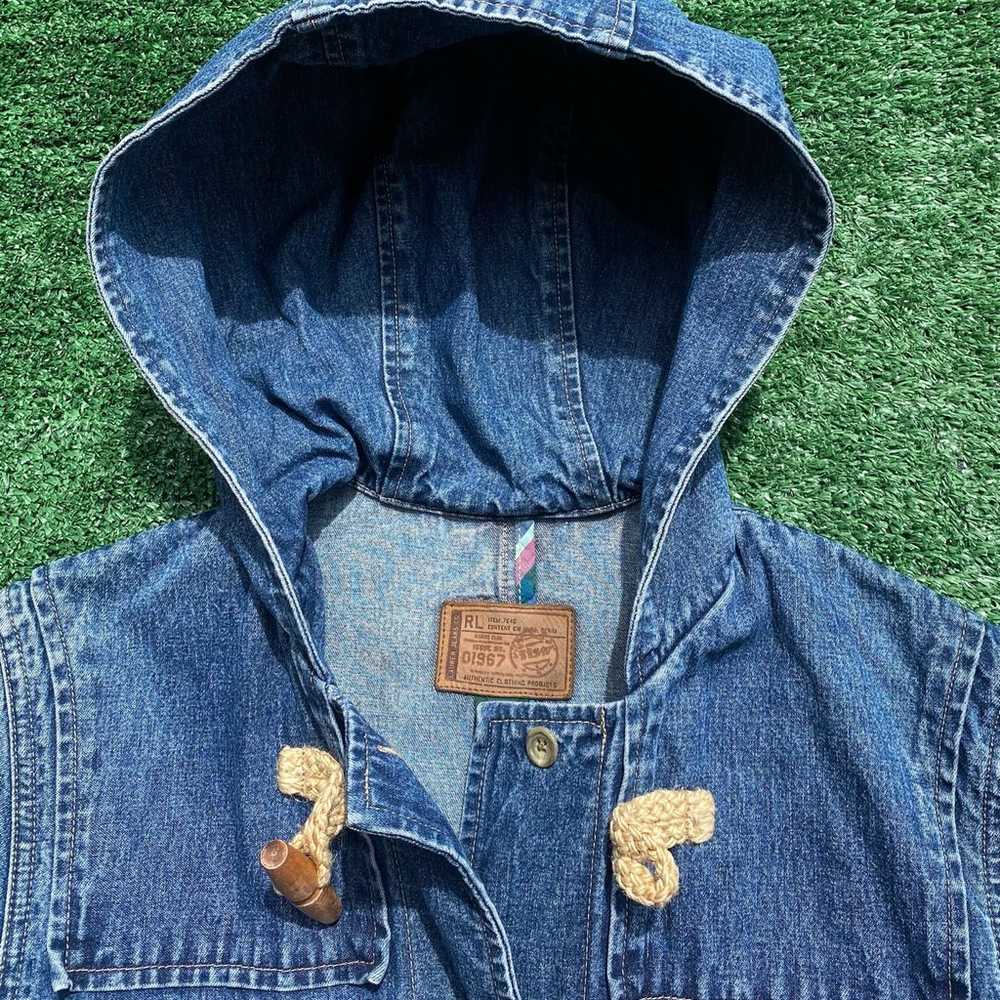 Vintage 90’s Ralph Lauren Jeans Denim Hooded Togg… - image 4