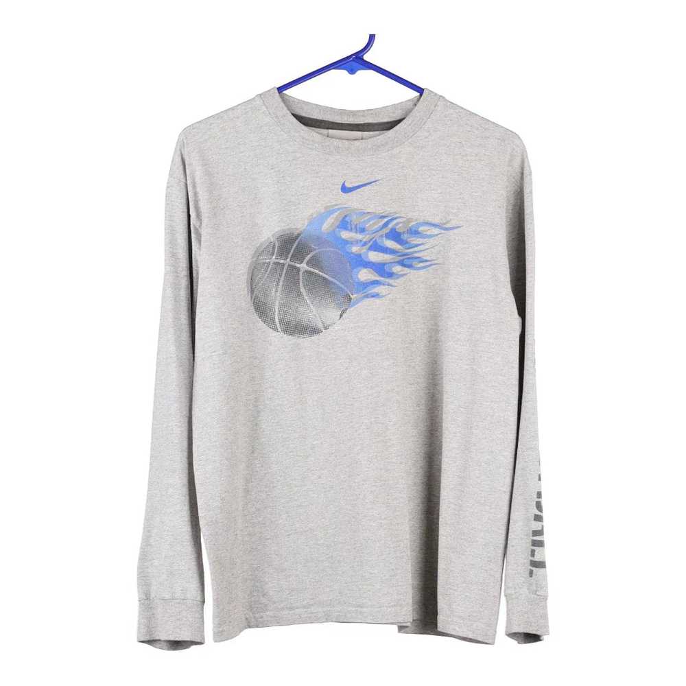 Age 13-15 Nike Long Sleeve T-Shirt - XL Grey Cott… - image 1