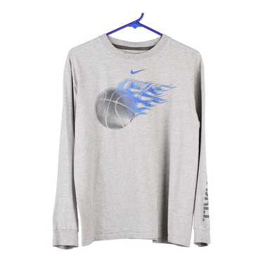 Age 13-15 Nike Long Sleeve T-Shirt - XL Grey Cott… - image 1
