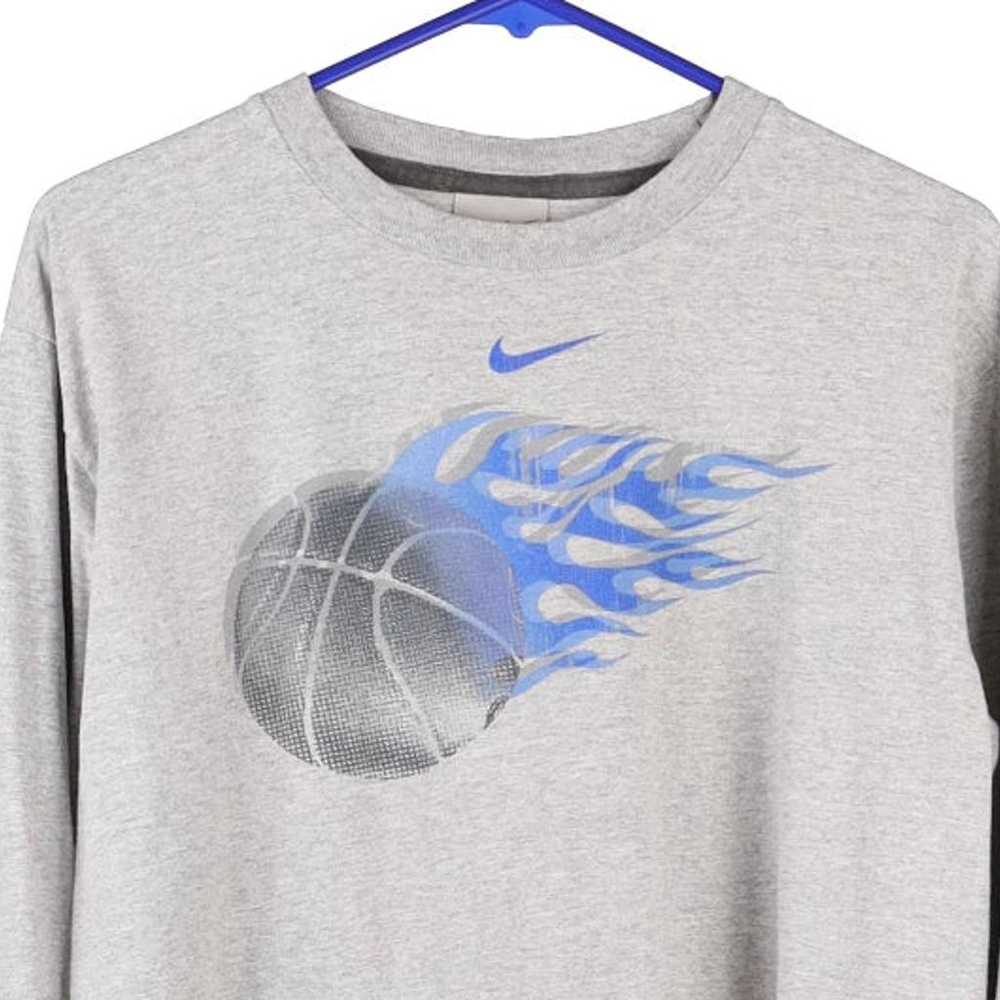 Age 13-15 Nike Long Sleeve T-Shirt - XL Grey Cott… - image 3