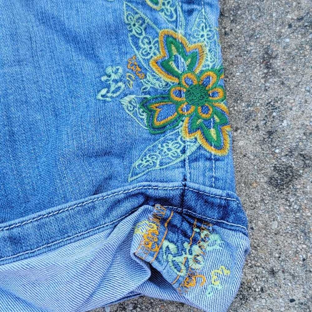 Vtg Jeanstar Embroidered Capri Jeans - image 2