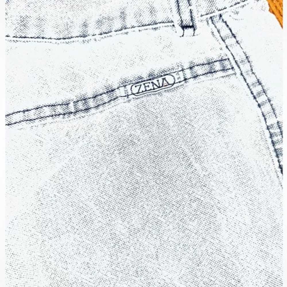Vintage Zena Jeans 90s High Rise Waist Mom Light … - image 8