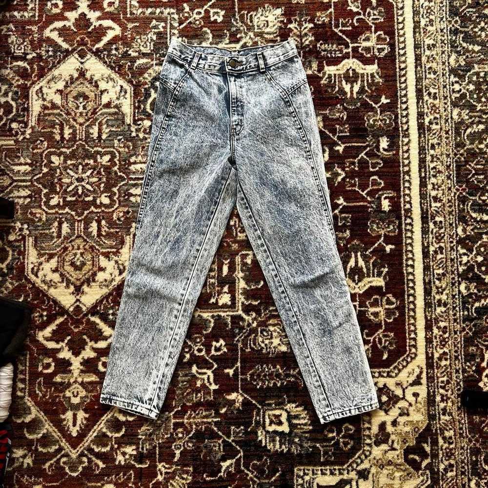 Vintage 1980s acid wash jeans - image 1