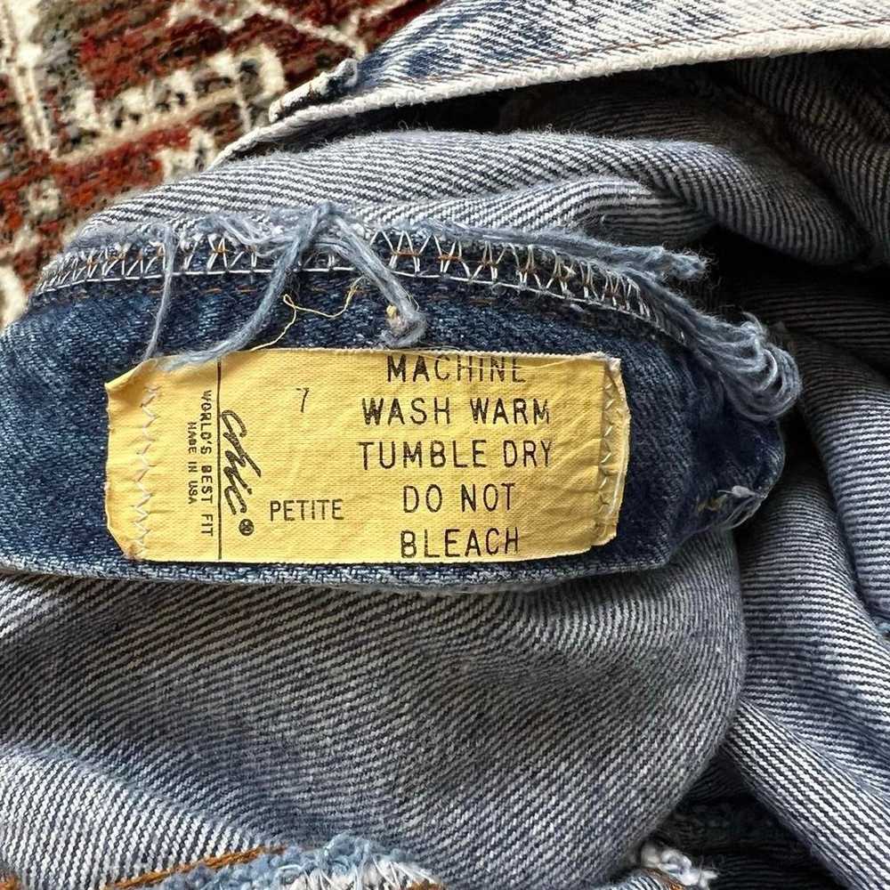 Vintage 1980s acid wash jeans - image 6