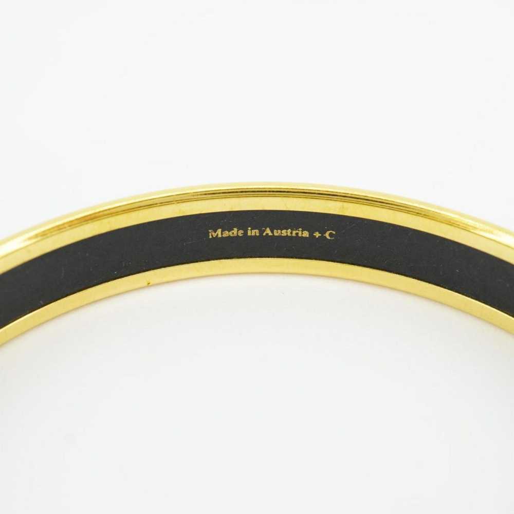 Hermes Hermes Bangle, Emaille PM, GP Plated, Gold… - image 5