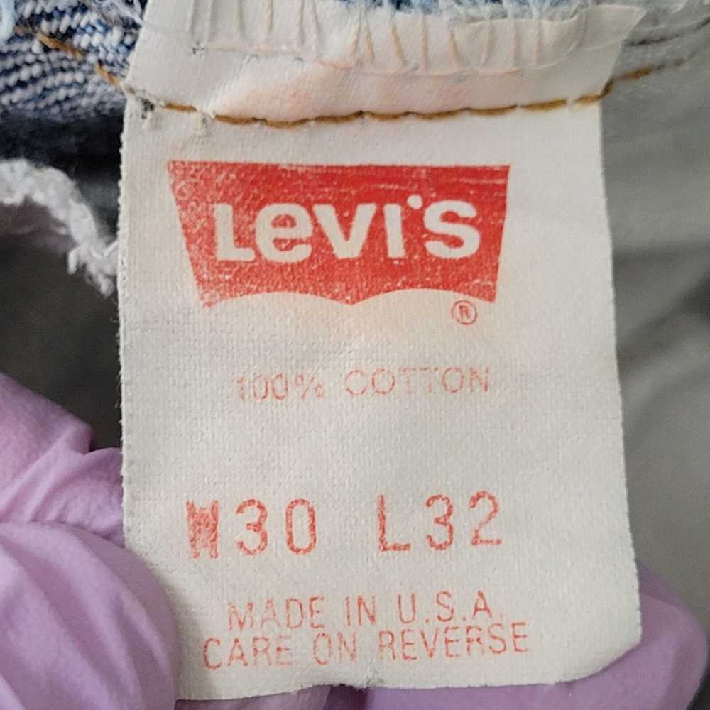 Levi's Vintage 550 LEVIS Tapered Jeans 7/8 29x31 - image 6