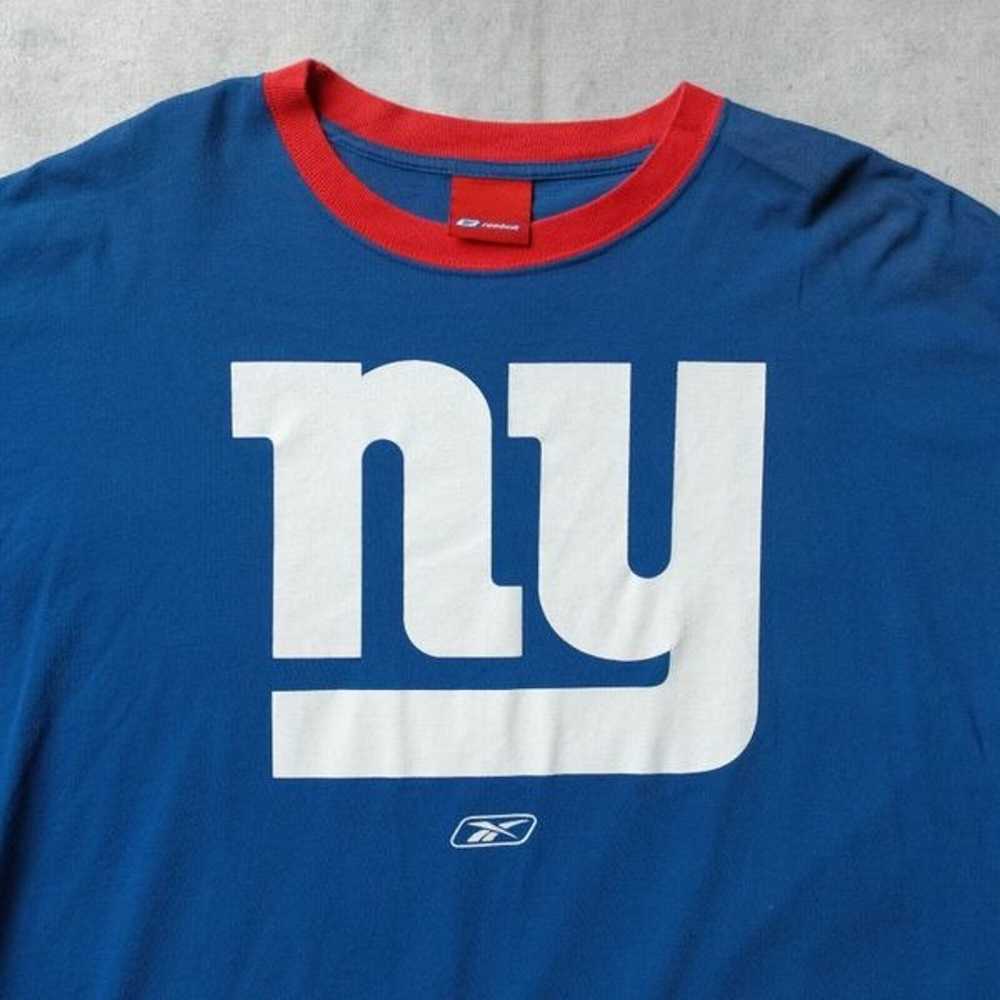 Vintage 90s New York Giants Reebok Ringer T-Shirt… - image 2