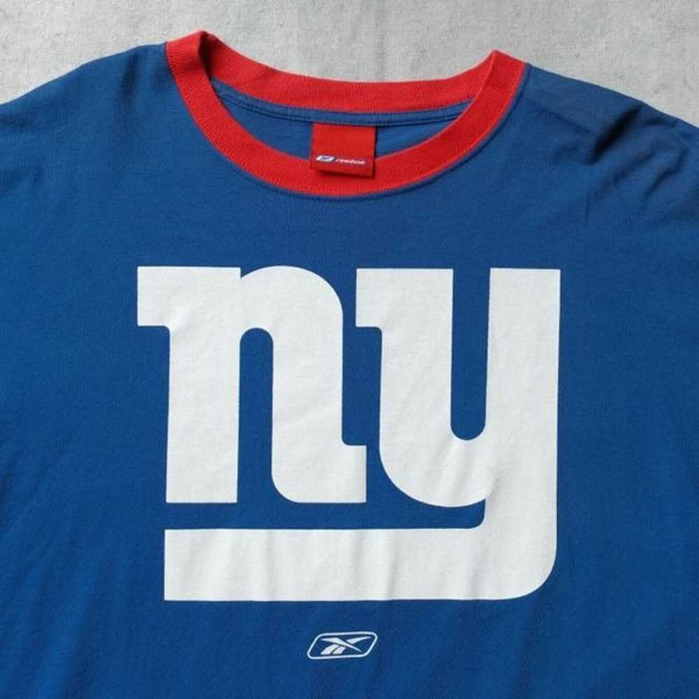 Vintage 90s New York Giants Reebok Ringer T-Shirt… - image 3