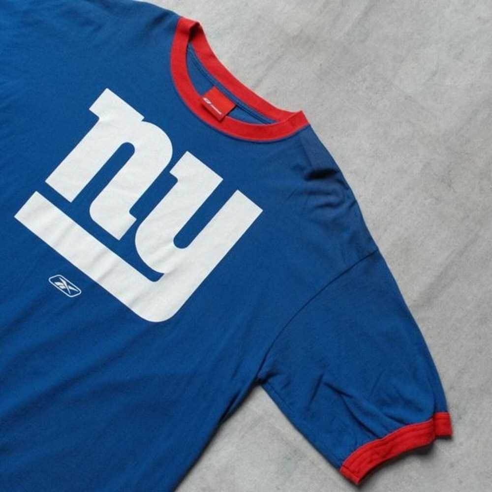 Vintage 90s New York Giants Reebok Ringer T-Shirt… - image 5