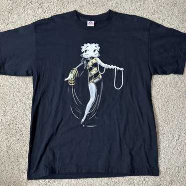 Vintage 90s Betty Boop Black XL T Shirt Elegant Be