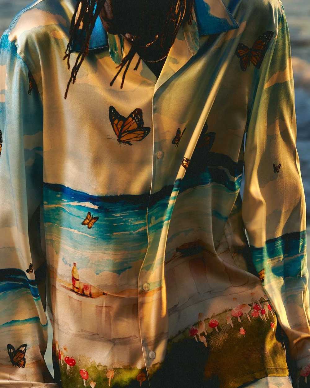 Nahmias Butterfly Beach Silk L/S Shirt - image 7