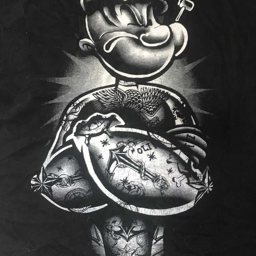 Rare Y2K Popeye graphic T-shirt Mens Small Cartoo… - image 2