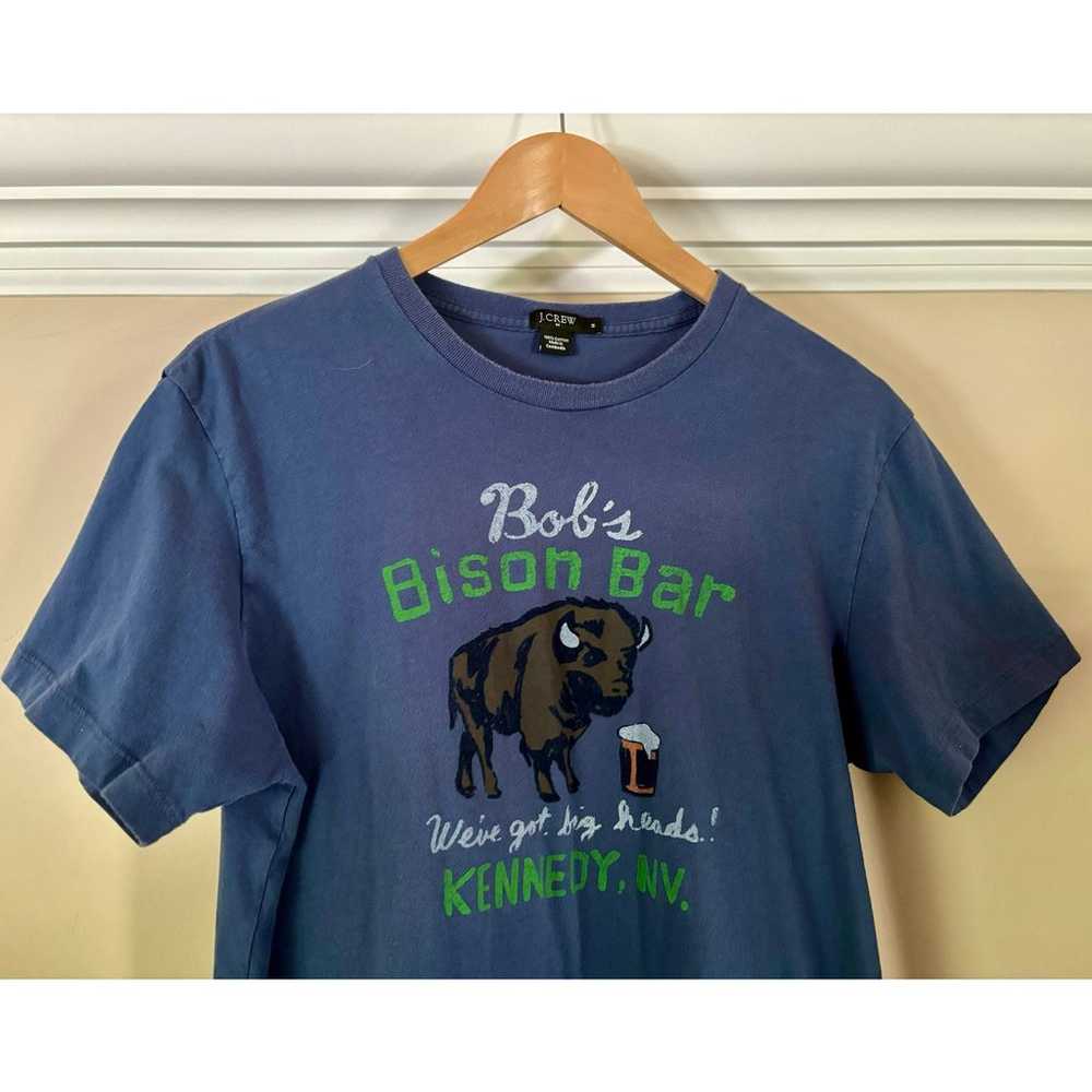 J. Crew Bob's Bison Bar Short Sleeve Tee | Blue |… - image 4